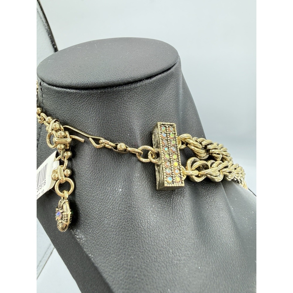 Heidi Daus Chain Of Events AURORA BOREALIS Necklace STUNNING MULTI COLOR NEW - Picture 11 of 11